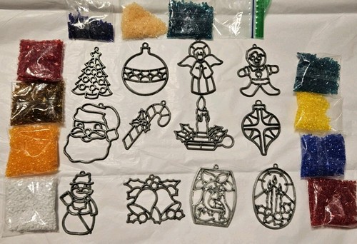 Vintage Makit & Bakit Christmas Ornament 12 Suncatcher Make It Bake It w Crystal
