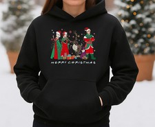 Christmas Family Trip 2025 Personalised Frozen Theme Unisex Hoodie S-3XL