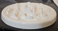 Slow Feeder Cat Bowl Interactive White Ceramic Easy To Clean 8.5"