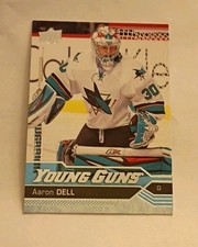 2016-17 Upper Deck Young Guns SP Aaron Dell RC San Jose Sharks