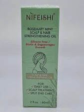 NIFEISHI Rosemary Mint Scalp & Hair Strengthening Oil, 2floz(60ml)