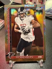 2025 Topps Chrome Bijan Robinson Gold Pigskin Refractor /50 Atlanta Falcons