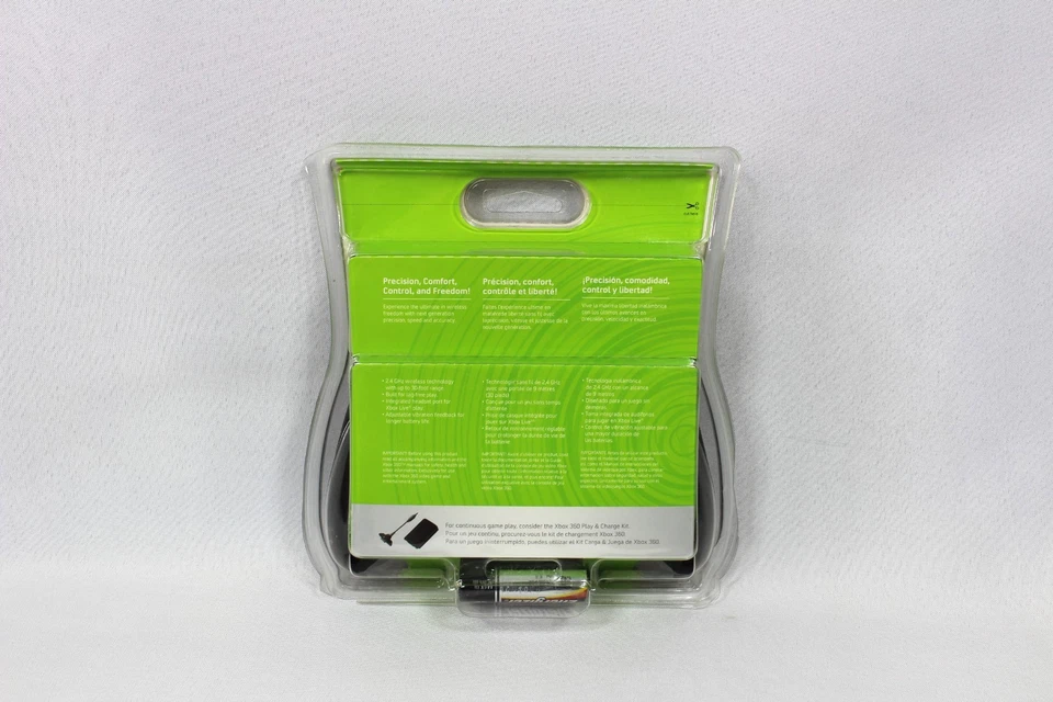 XBOX 360 BLACK WIRELESS CONTROLLER (X13-38352-01 SLP-SZ) BRAND NEW -SEE PICTURES - Image 3 of 4