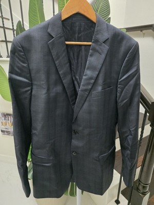 Versace Collection by Gianni Versace Gray Window PaneBlazer Size 42R US/ 52R EU 