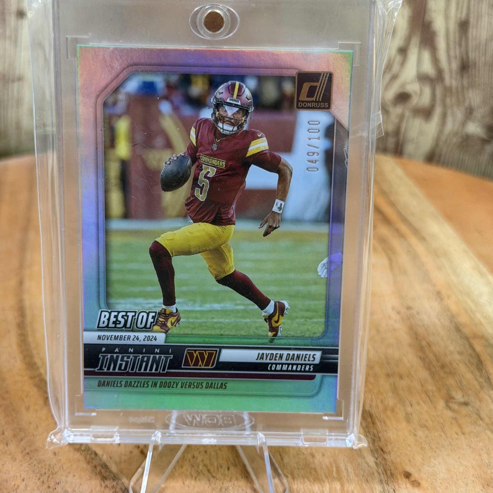 2024 PANINI DONRUSS BEST OF INSTANT FOOTBALL #INS-JDS JAYDEN DANIELS /100