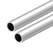 2PCS,Aluminum Round Tube 300mm Length 18mm OD 14mm Inner Dia Seamless Tubing