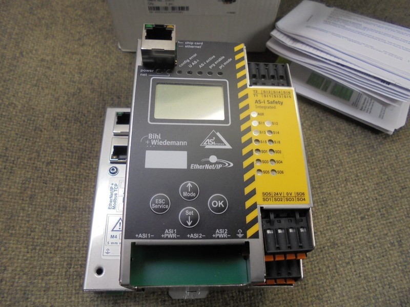 Bihl Wiedemann BWU3079 Safety Monitor, AS-i 3.0 EtherNet/IP + Modbus TCP Gateway