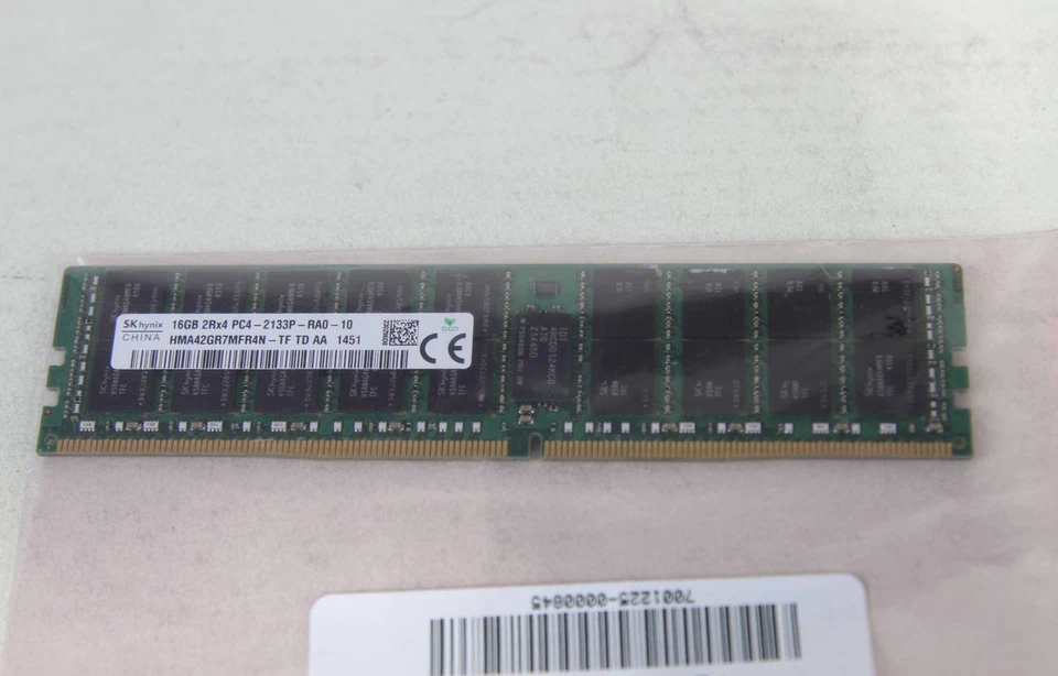 SK HYNIX 16GB PC4-17000 DDR4 RDIMM MEMORY MODULES | HMA42GR7MFR4N-TF | LOT OF 8 - Image 4 of 4