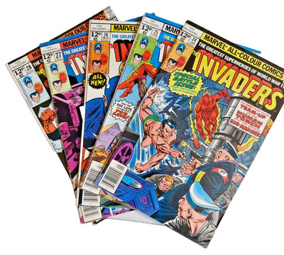 Marvel Comics - Invaders  - #24   to  #28.  set from 1977
