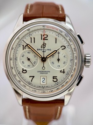 Breitling Premier B01 Chronograph 42 AB0145211G1P2 - Full Set - Active Warranty