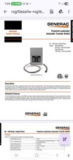 Generac Transfer Switch- 16-Circuit 100 Amp L...