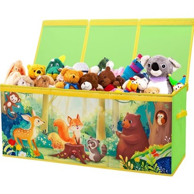 Aufbewahrungsbox Kinder  Zusammenklappbar Tier Grün 96x32x40cm