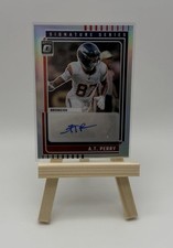 2025 Panini Donruss Optic A.T. Perry Signature Series Auto Denver Broncos SSH-AT