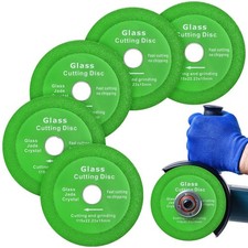 4 1/2 Angle Grinder Cutting Disc 5 Pcs - 4.5" Glass Tile Cutter for Green
