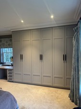 Luxury Second Hand Charles Yorke built in Wardrobe and desk (Grey) in Great Cond