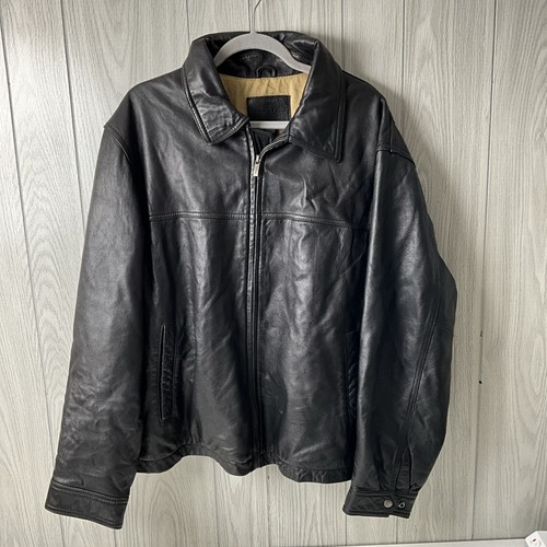 Vintage James Dean The Original Limited Edition Bomber Leather Jacket Black XL - Picture 5 of 21