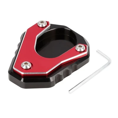 Pièce de 1 rallonge de béquille latérale de moto noire pour Kawasaki Ninja 400 - Photo 1/4