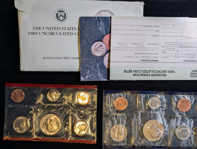 1989 Uncirculated Coin Set U.S Mint Original Government Packaging OGP
