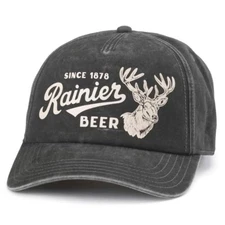 AMERICAN NEEDLE Unisex Rainier Beer Mallard Foamy Adjustable Snapback Baseball H