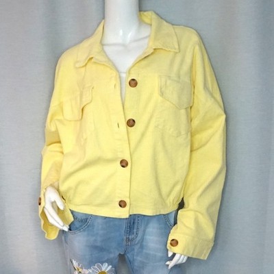 Urban Italy Cord Blouson Bomberjacke Ballon Jacke Lemon Gelb 36,38,40,42 Neu