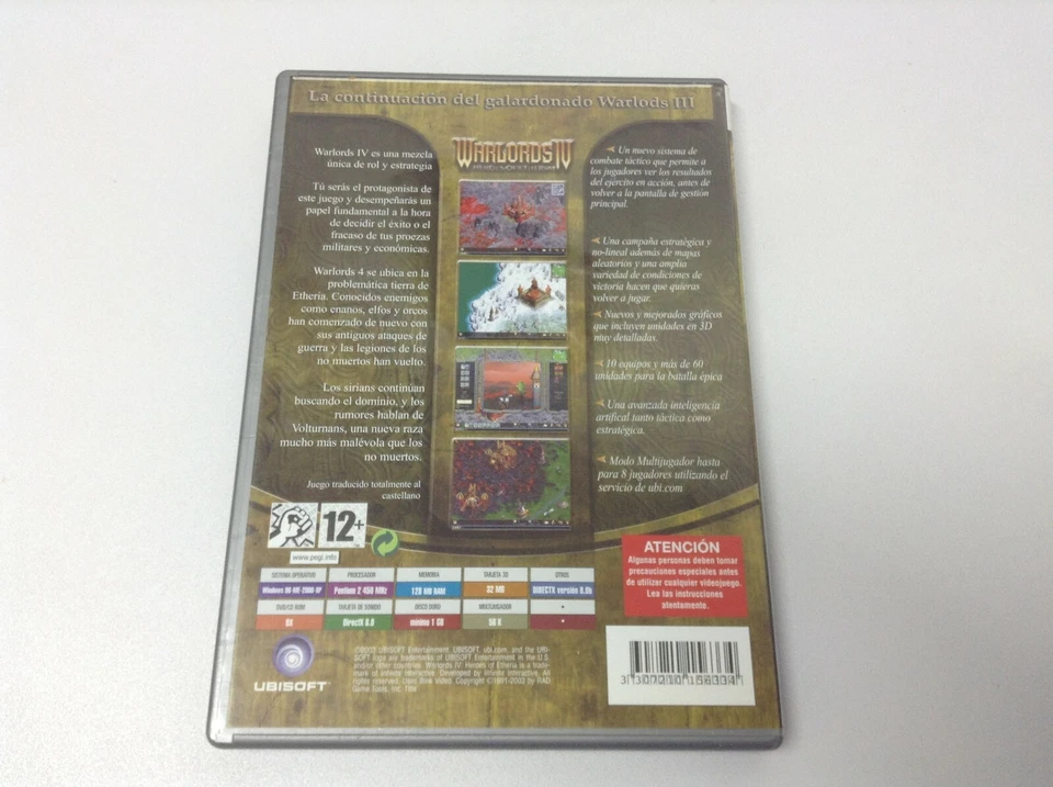 WARLORDS IV HEROES OF ETHERIA JUEGO PARA PC CD-ROM EN ESPAÑOL UBISOFT - 3T, foto 2 de 3