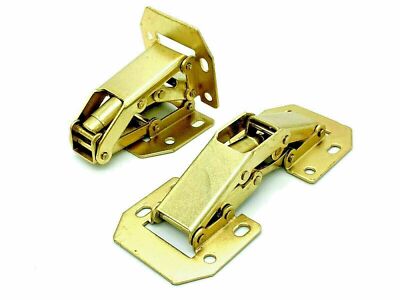 2 x EASY MOUNT SCHARNIERE gefedert 90° Auflege bündig Schranktür Scharnier (841)