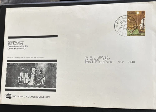 Australia FDC Large 1970 Commemorating The Cook Bicentenary