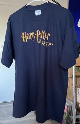 Vintage HARRY POTTER PHILOSOPHER'S STONE Tee *UK 2001 PROMO* Size XL SORCERER'S