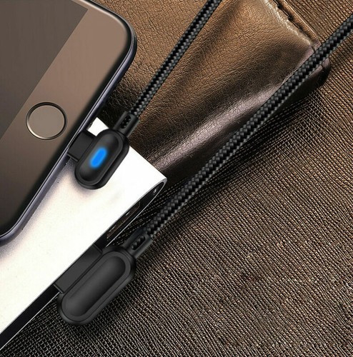 90 Degree Type C Cable LED USB Fast Charging Data Cable For Samsung S10 Huawei - Picture 15 of 15