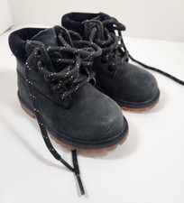 Timberland Boots Youth 5 Black Premium Waterproof Primaloft 200g Lace Up Leather