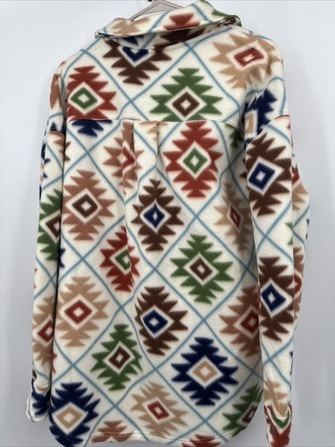 FORNIA Polar Fleece Shacket Size XL Southwestern Aztec Print NWOT - Picture 5 of 6