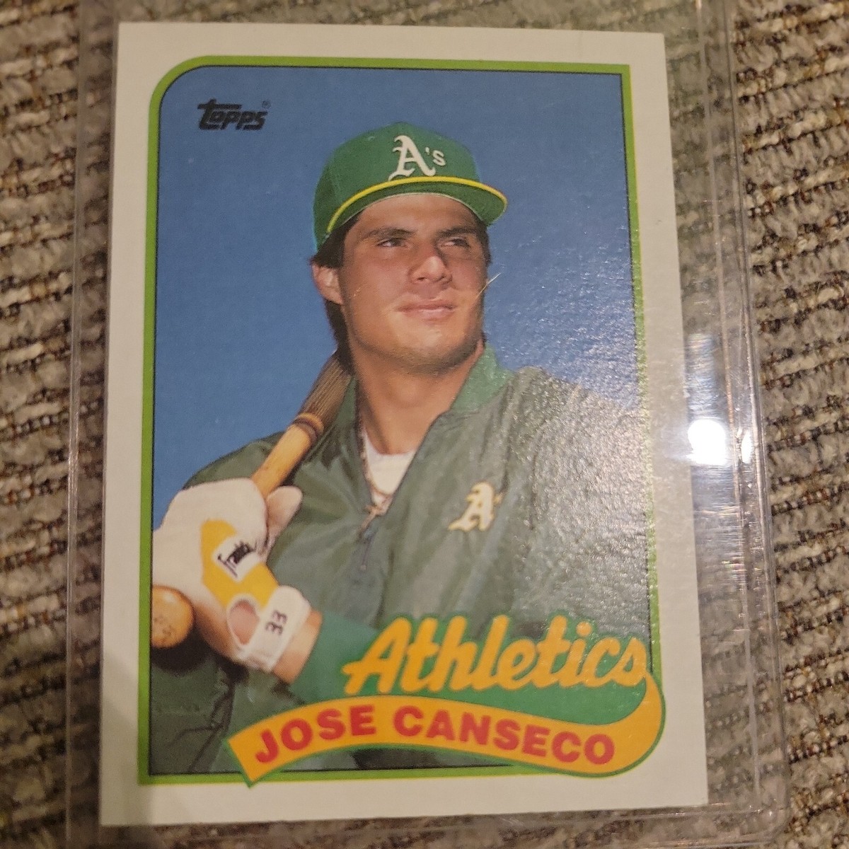 1989 Topps Jose Canseco Error Card Extremely Rare #500 Mint! | eBay