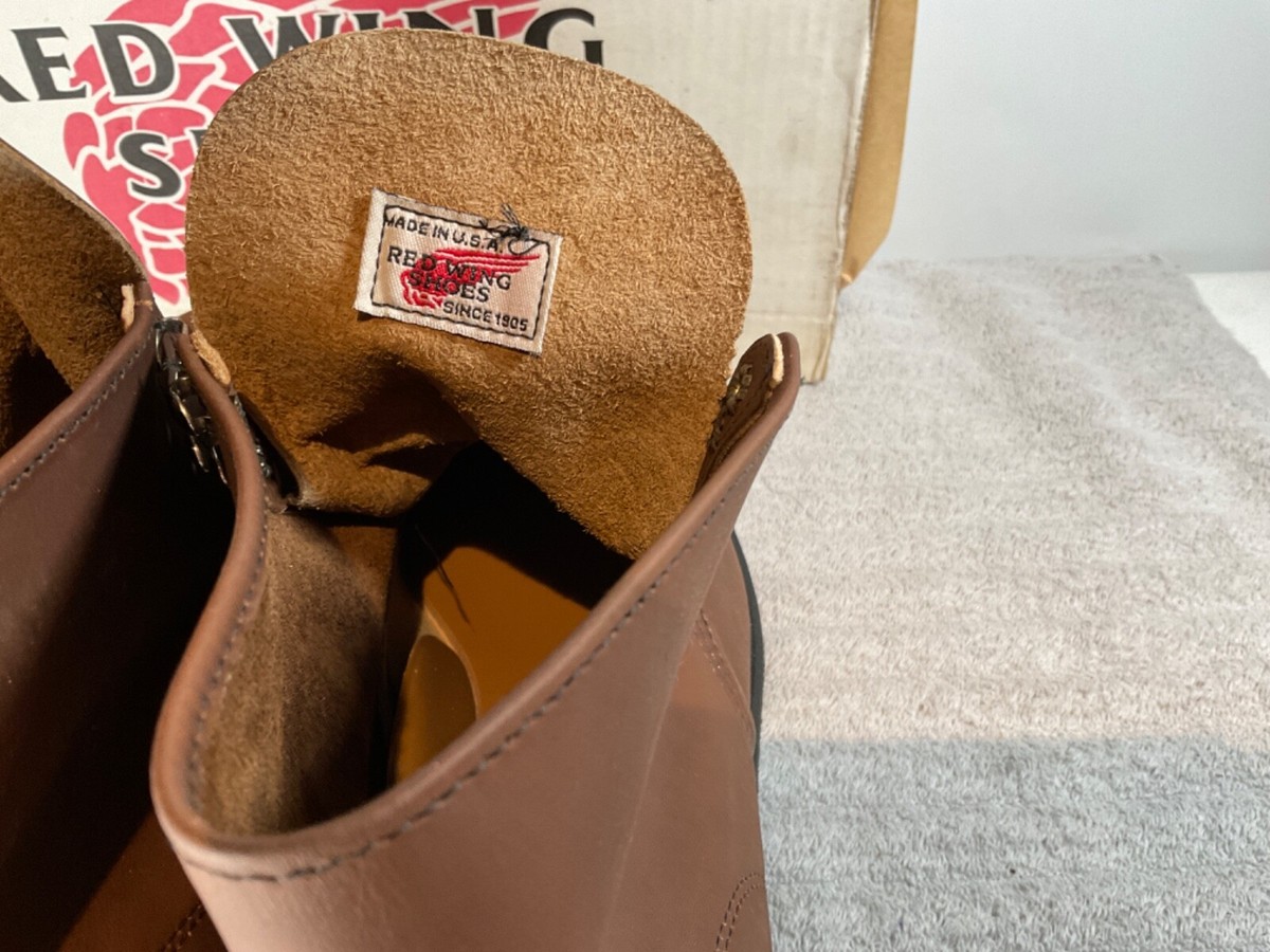 NOS Men's Red Wing USA Super Sole 952 Round Toe Work Boots