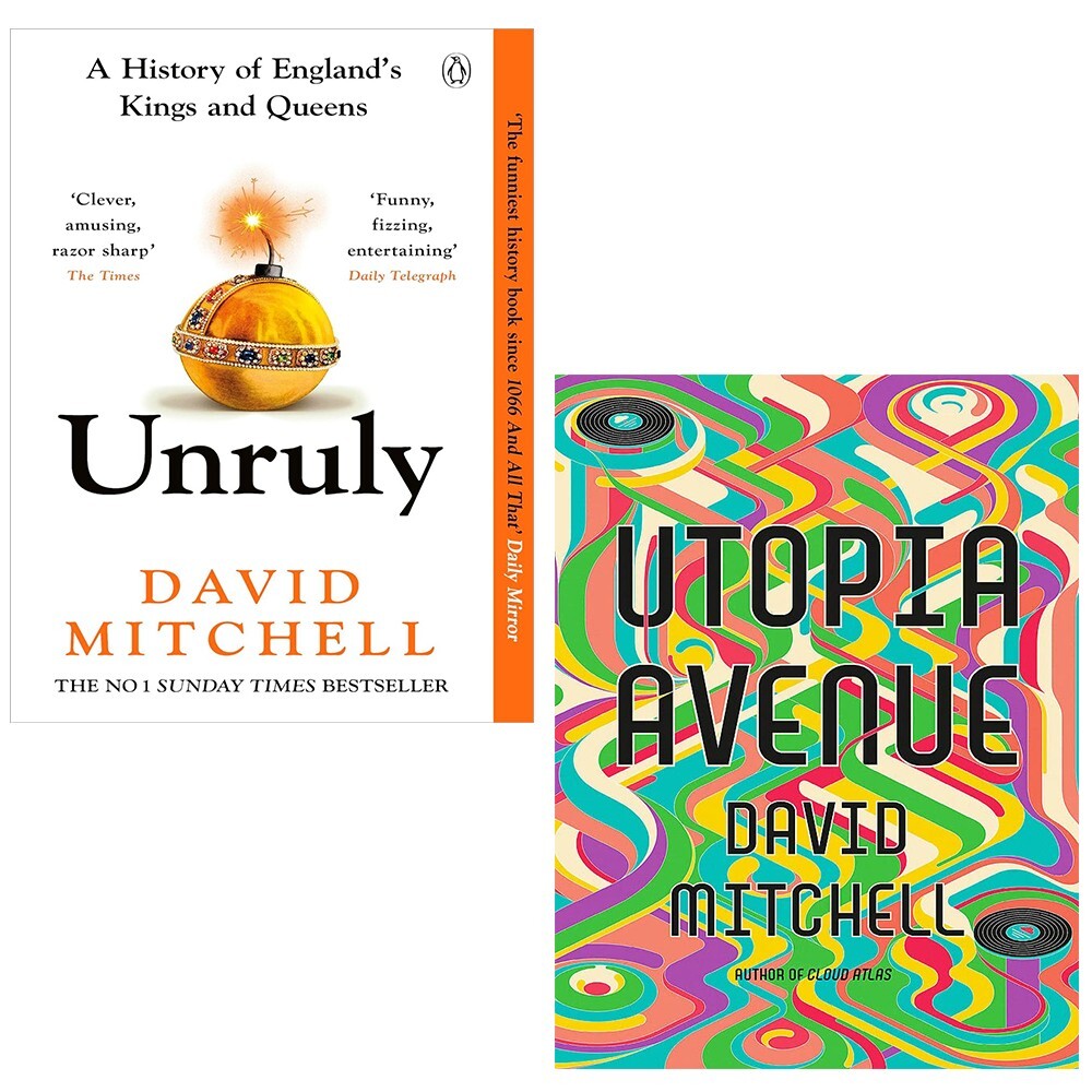 David Mitchell Collection 2 Books Set Unruly Horrible Histor, Utopia Avenue (HB)