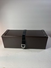 Alaia shoe box Storage Box Brown Belt Closure Black Buckle