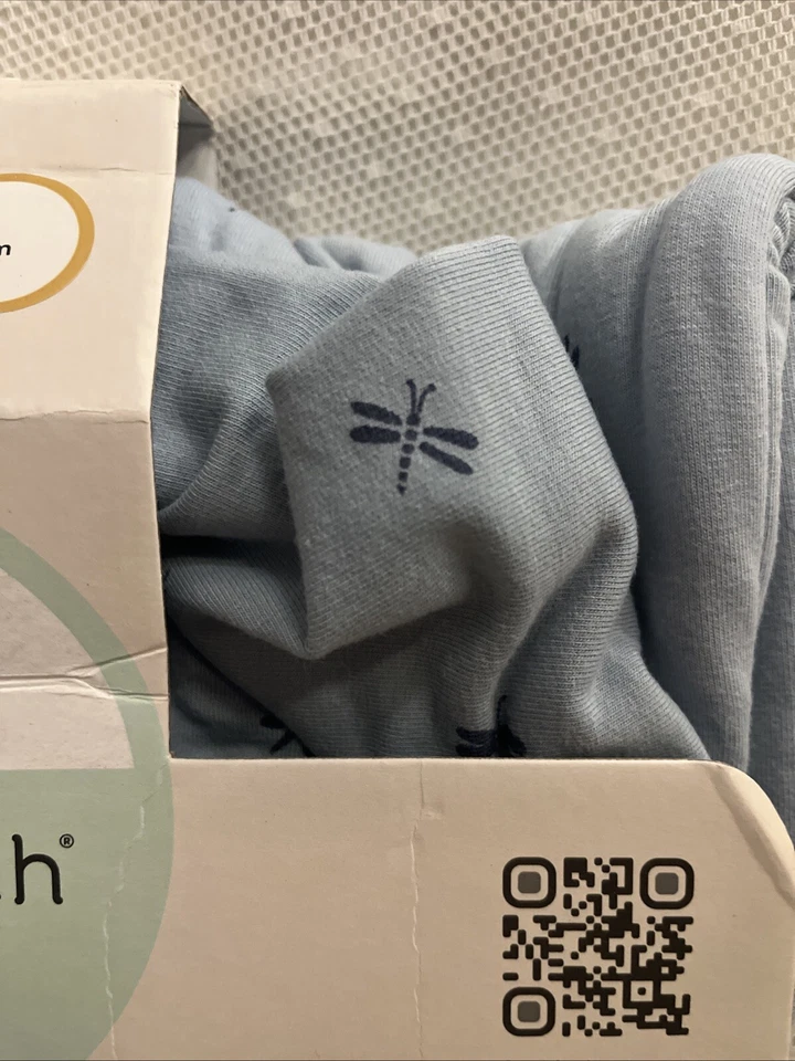 Ergopouch Bebé Algodón Orgánico Dormir 1 Pc Traje Bolso Azul Libélula Australia 2-3 Foto 3 de 4