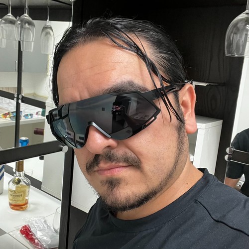 Neue Herren HD Sonnenbrille Sport umlaufend verspiegelt Autofahren Brille Mode - Bild 14 von 46