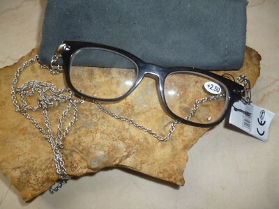 Wenn Lesebrille.....dann Mini-Reader an der Kette - grau +1,5 +2,0 +2,5 +3,0 