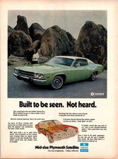 1973 Plymouth Satellite Sebring-Plus Green Car Vintage Magazine Print Ad