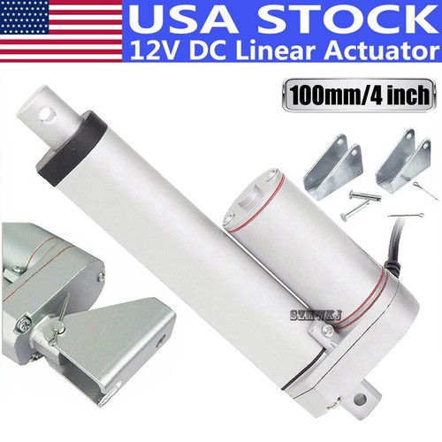 Heavy Duty 1500N 4 inch Linear Actuator 330LBS Electric DC Motor RV ...
