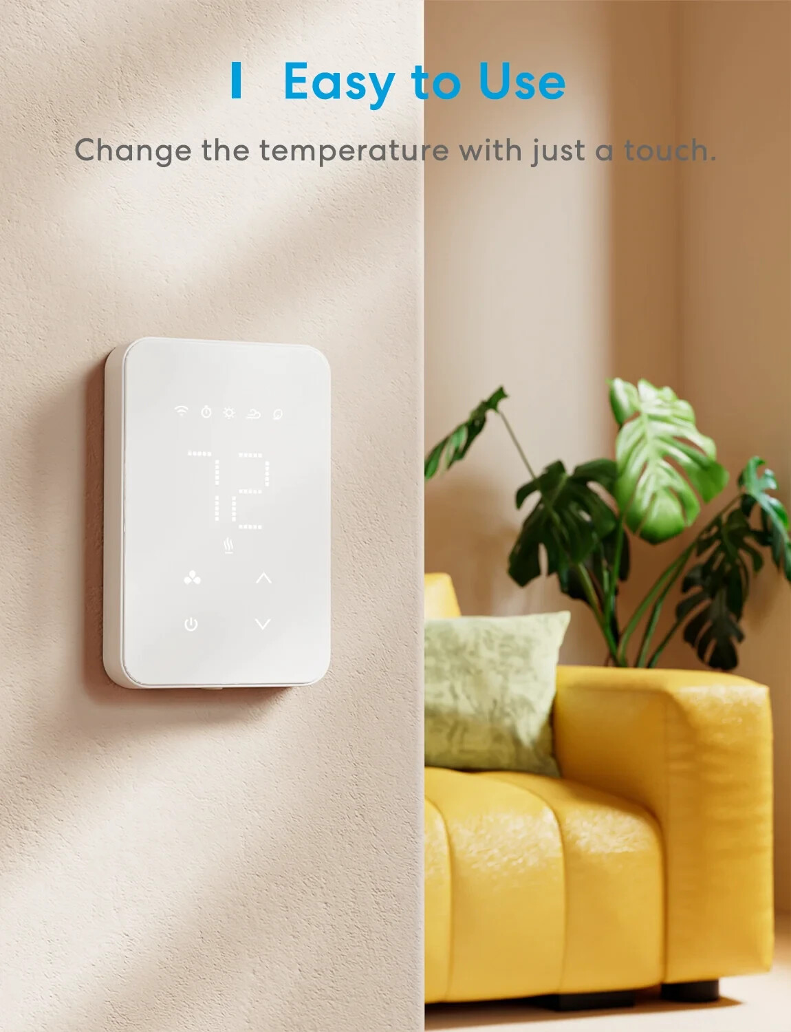 Meross Smart Electric Heating Thermostat, Works with Apple HomeKit (US