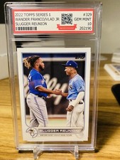 2022 Topps Wander Franco Rookie Vlad Jr. Slugger Reunion #329 GMG Graded 10 Gem 