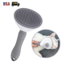 Pet Hair Remover Brush Self-Cleaning Deshedding Grooming Comb for Dogs Cats