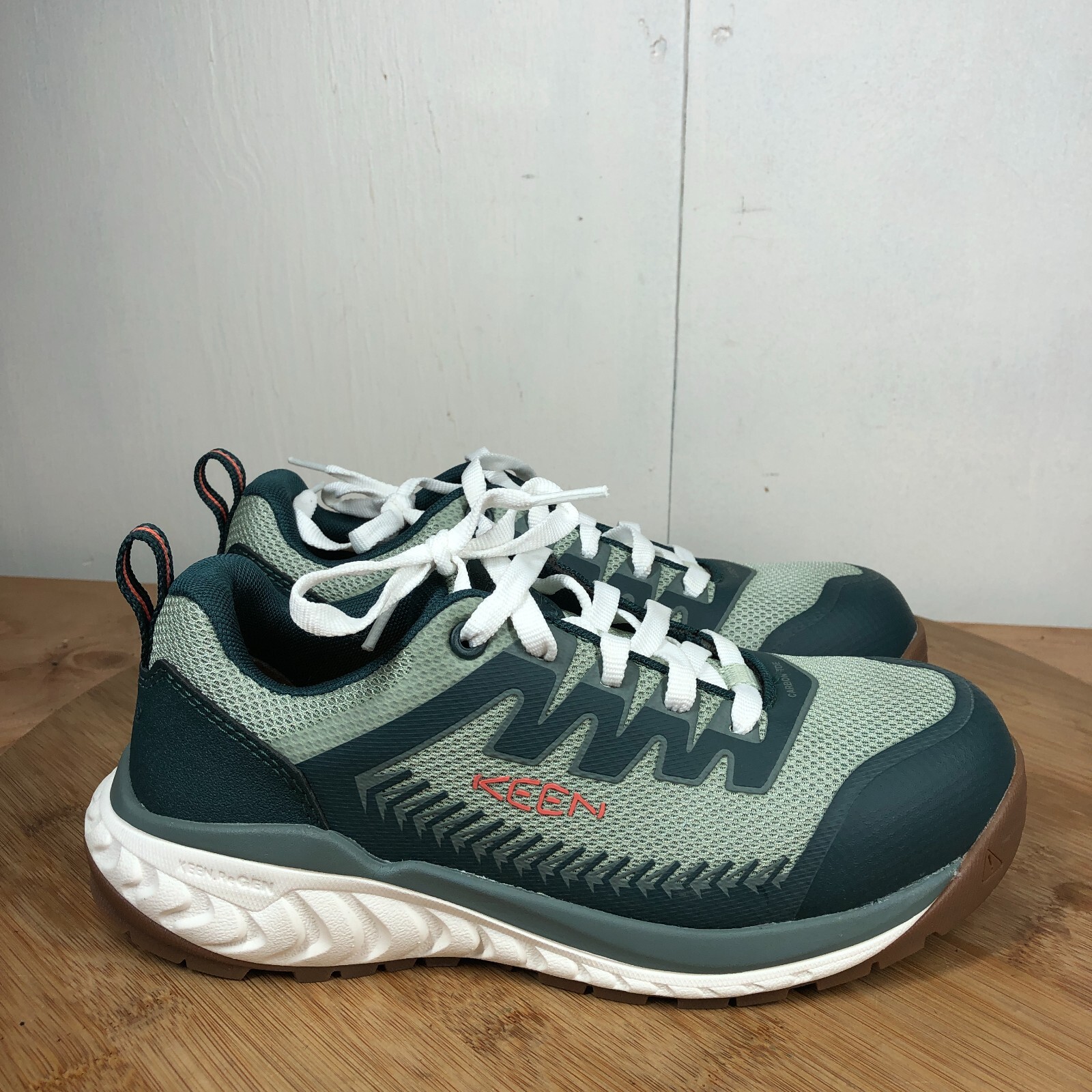 Scarpe Keen Donna 6 5 M Arvada Punta Carbonio Sicurezza Utility Sneakers da Lavoro Verde
