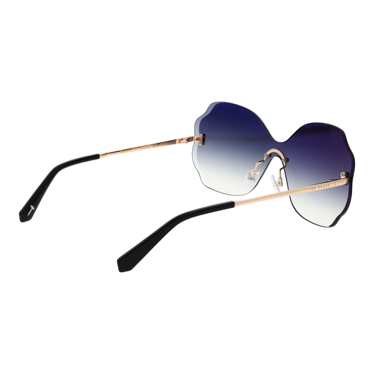 Ted Baker Women\'s Sunglasses Gold frame Ted Baker Black Oversized Sunglasses with | Mercari main image 4
