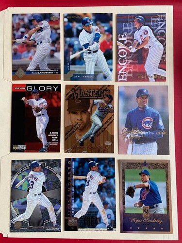 Ryne Sandberg 1985-1998 Inserts Parallels Oddballs Cubs NM to NM-MT You Pick!! - 第 221/222 張圖片