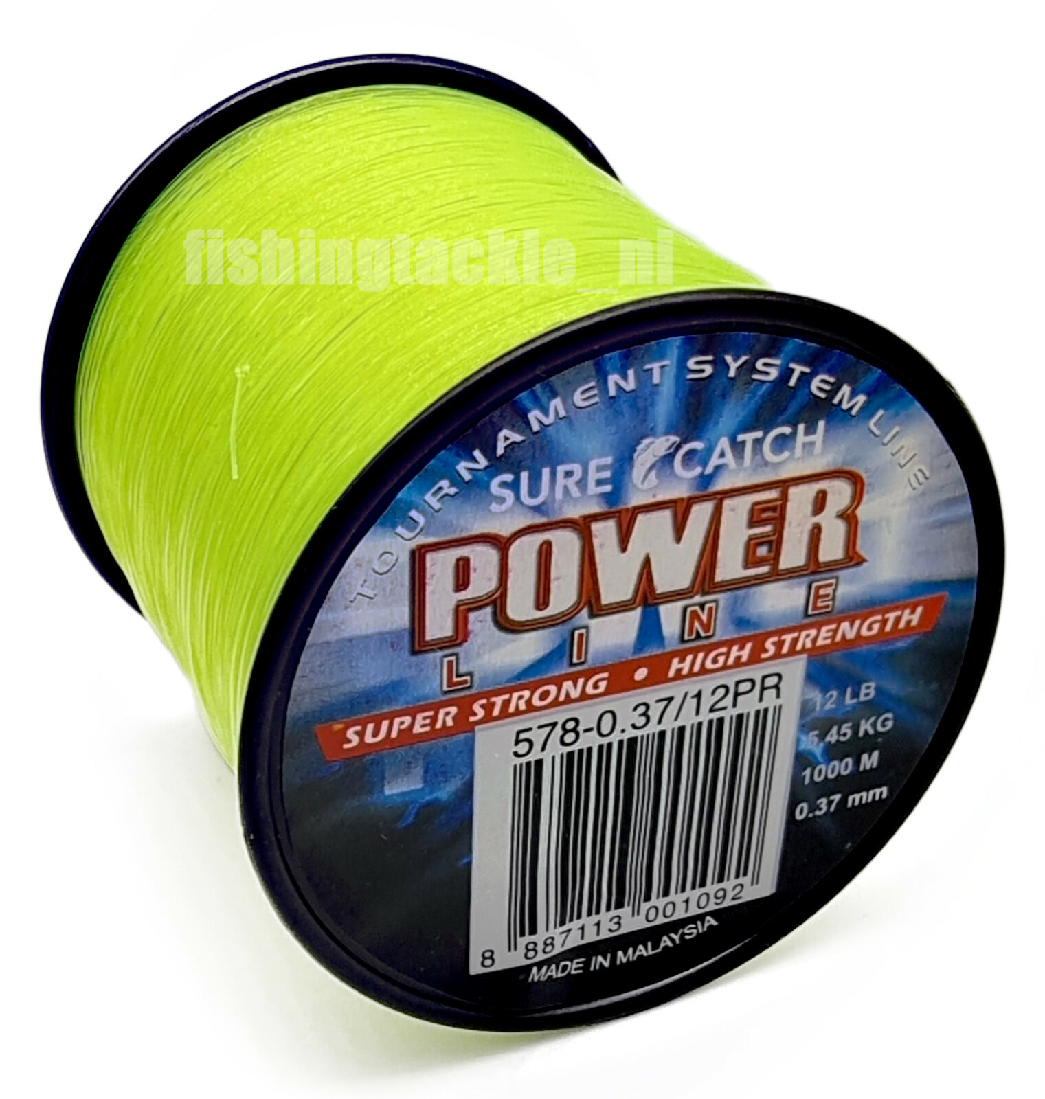 SureCatch 1000m Power Line 12lb Yellow High Strength Monofilament Fishing Line