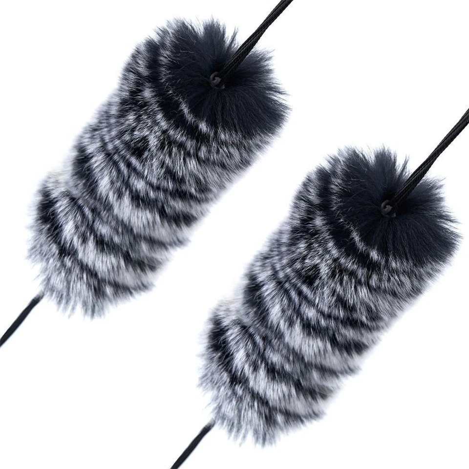 Eslinga de muñeca con moño de tiro con arco + 1 par de herramientas de arco compuesto silenciador pelo de conejo Foto 4 de 4