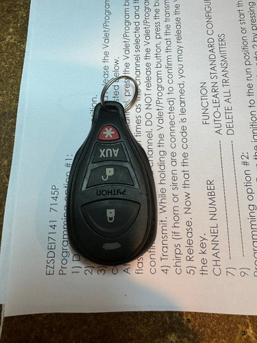 4-button PYTHON DEI Keyfob Remote 7145P FCC ID EZSDEI7141 car Starter control OE - Picture 14 of 16