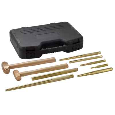OTC Tools 4629 9-Piece Brass Hammer & Punch Set